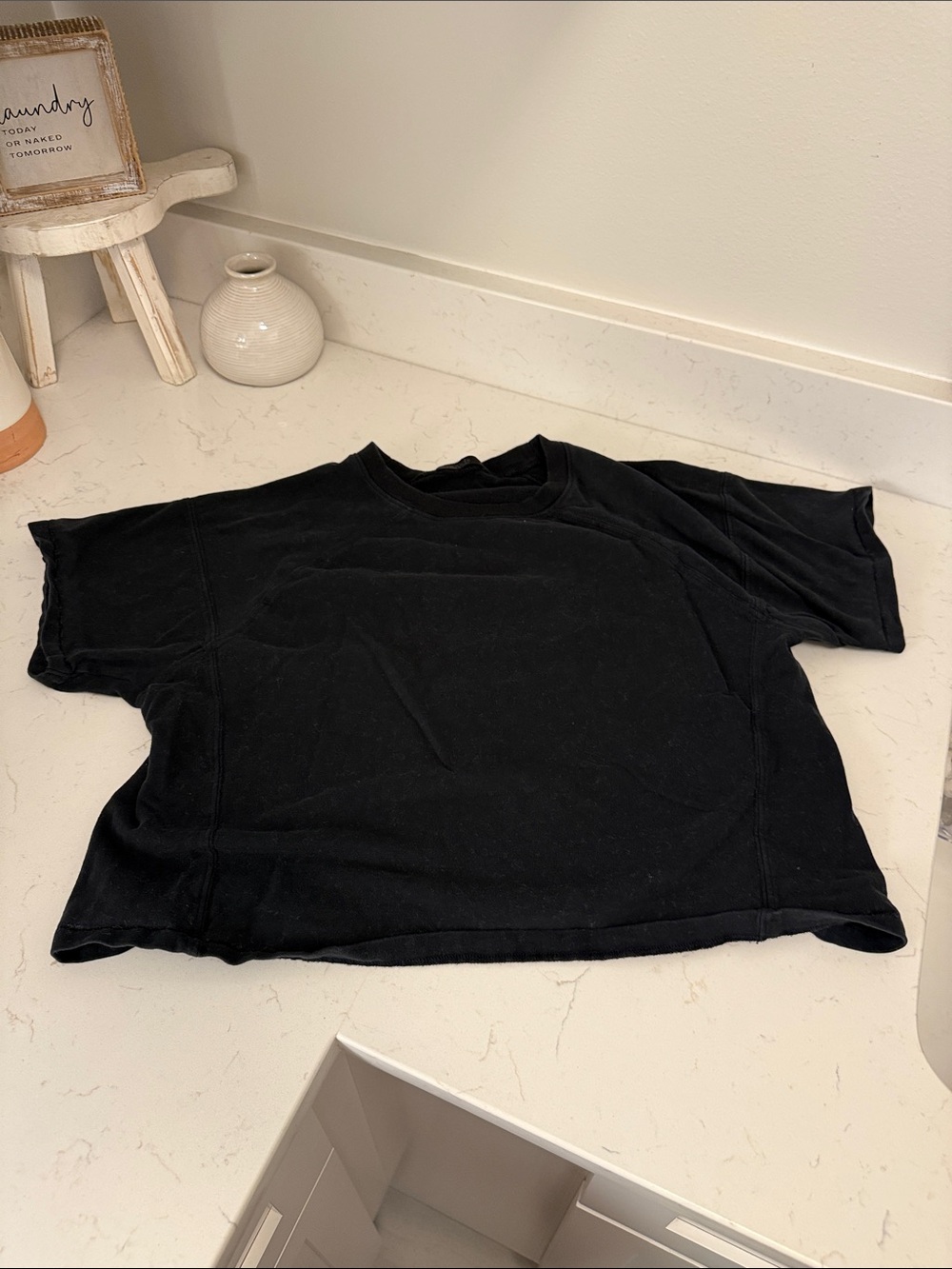 nuuds Black Short Sleeve Tee with Minimal Label